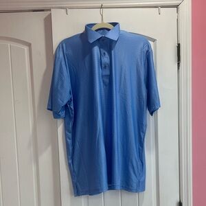 Classic Blue Striped Polo Shirt